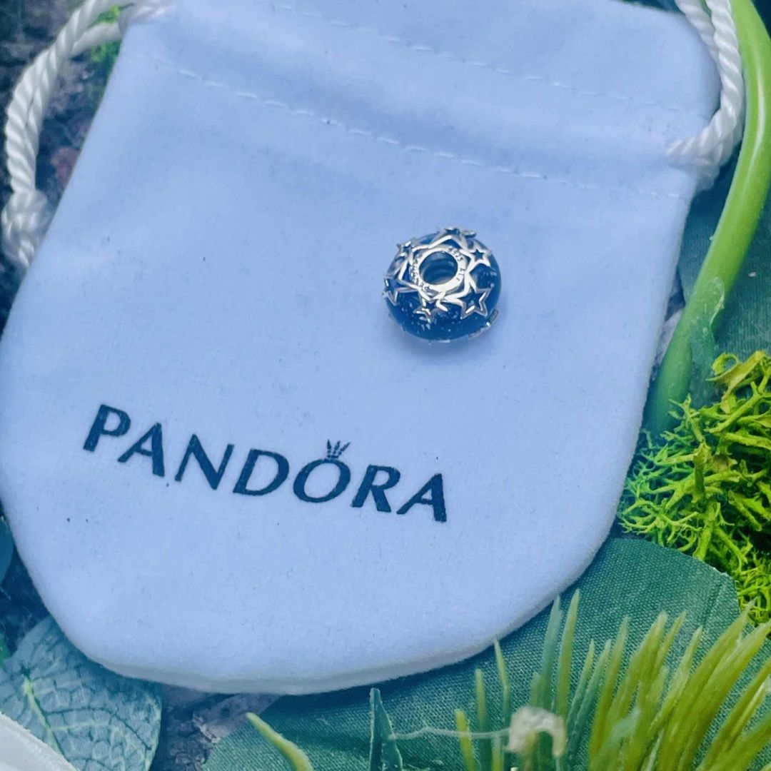 Nowy Pandora CHARMS Zawieszka Srebrna do Pandora APART Koralik