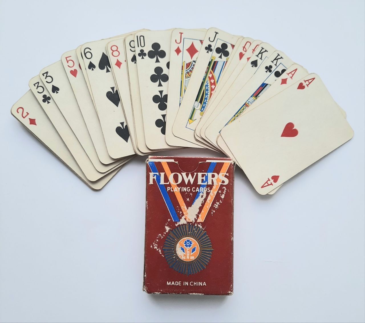 Гральні карти Flowers playing cards 898 старий Китай 52 шт.