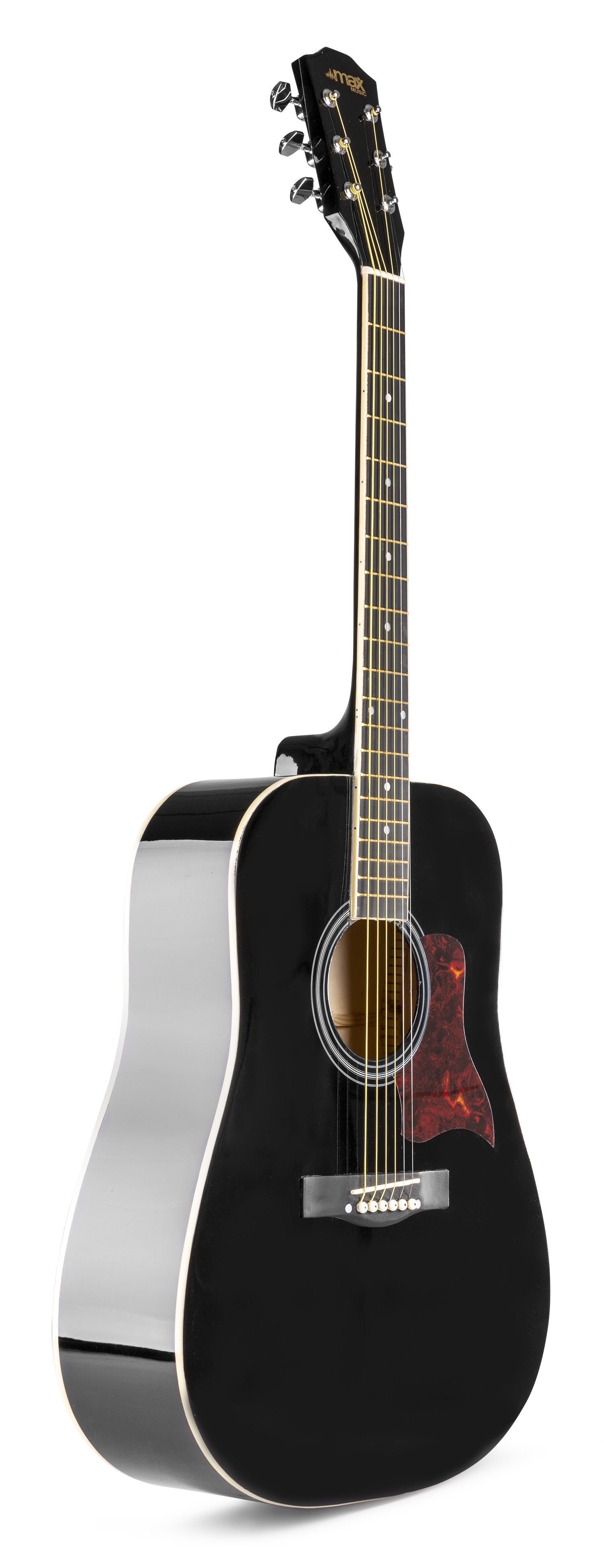 Zestaw Gitara Akustyczna MAX SOLOJAM + Statyw + pokrowiec i akcesoria