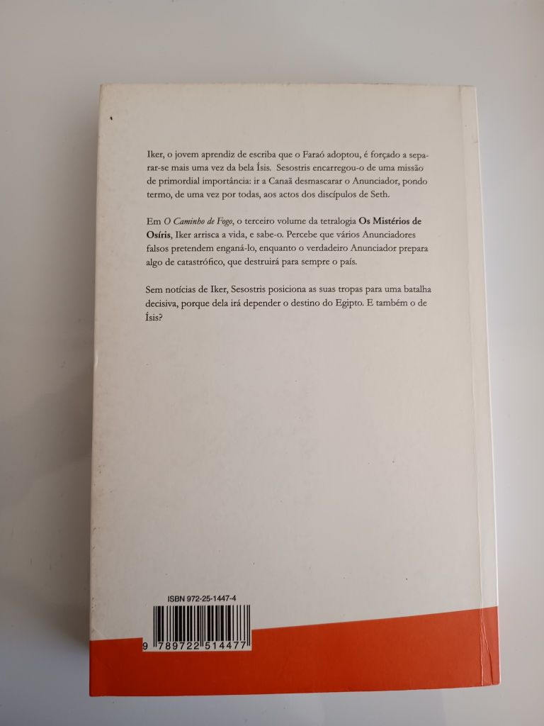 Os Mistérios de Osíris/O Caminho de Fogo-Christian Jacq COM PORTES