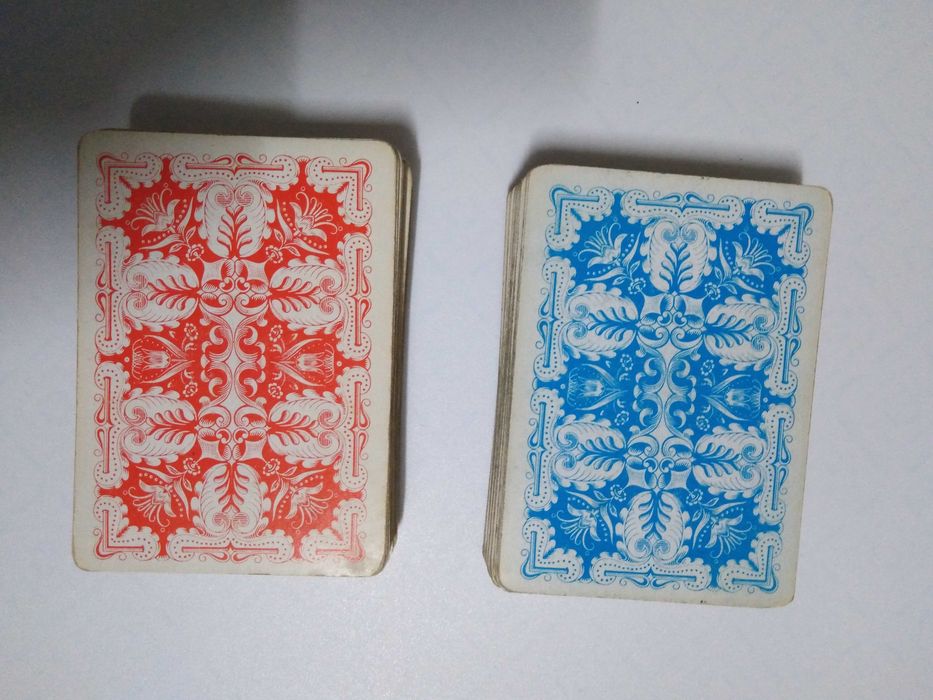 Caixa Madeira + 2 Baralhos Cartas "Tempográfica SARL Lourenço Marques"
