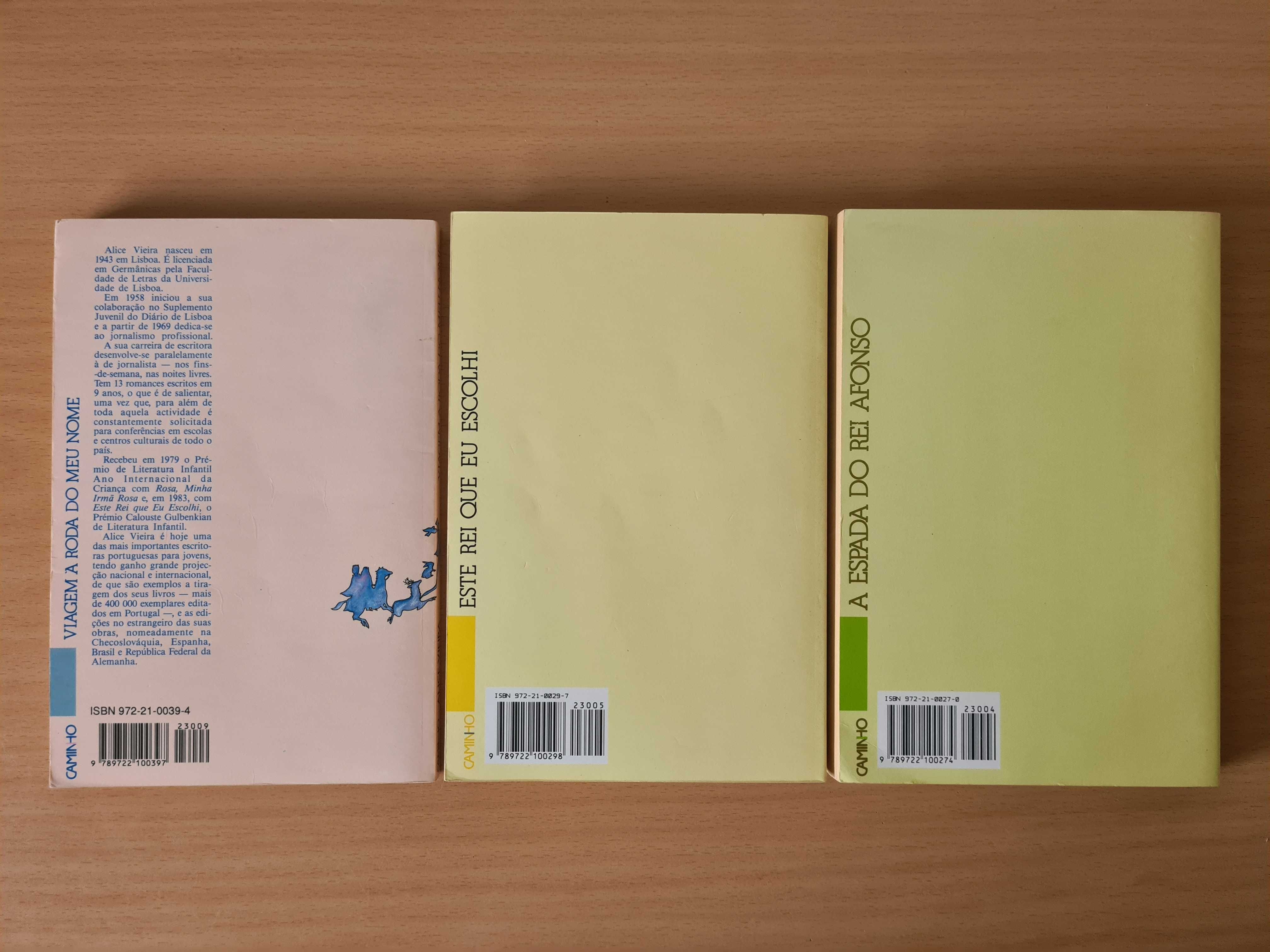 3 livros juvenis de Alice Vieira