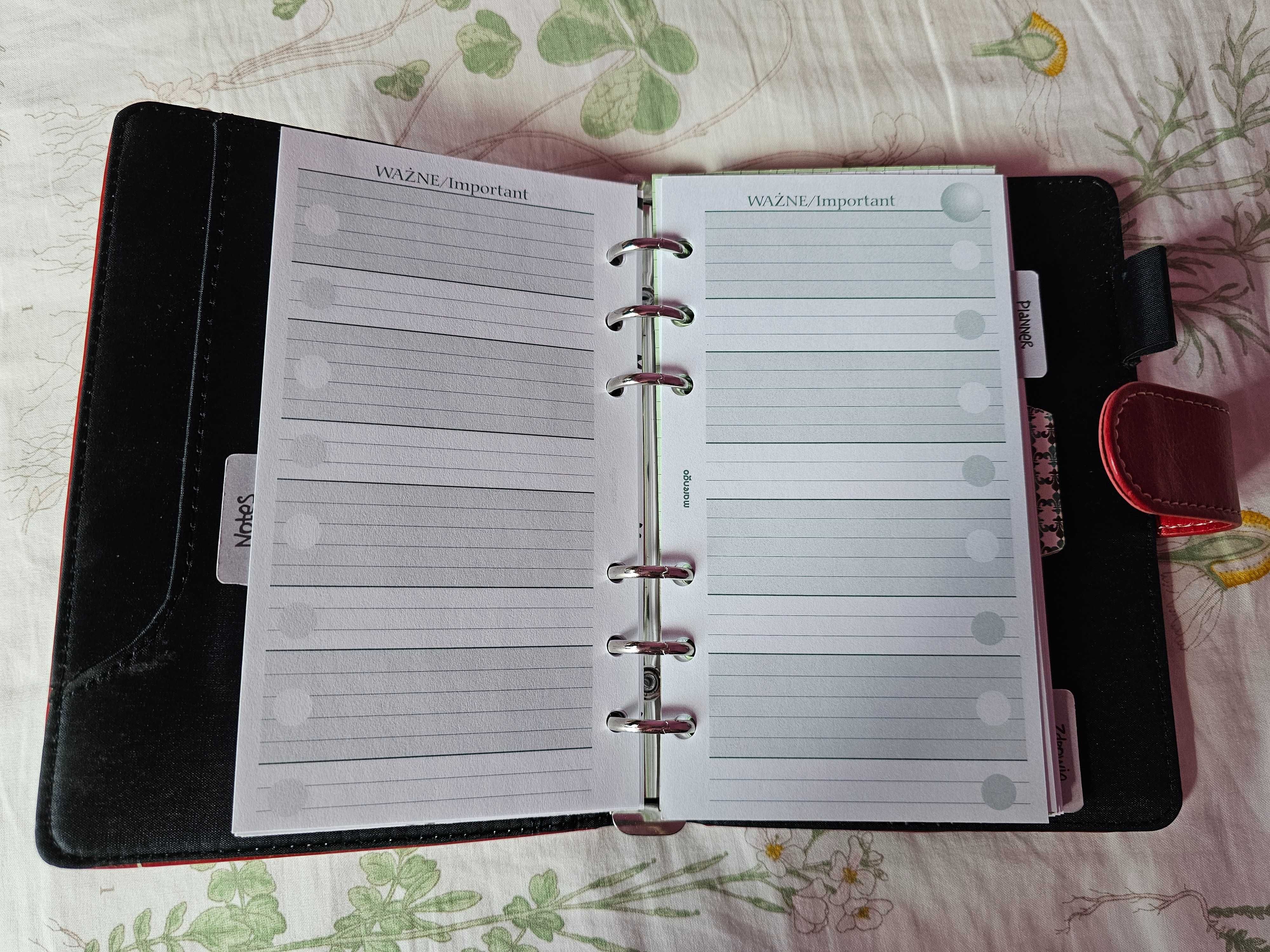 Planer organizer a6 segregator planner planowanie