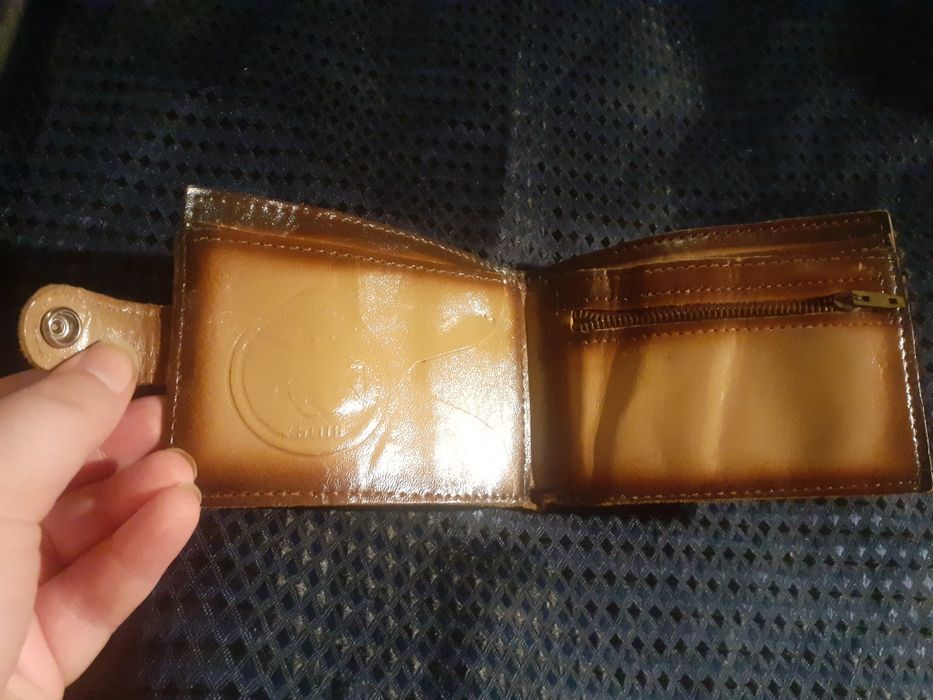 Кошелёк кожаный СССР Киев коричневый кожа