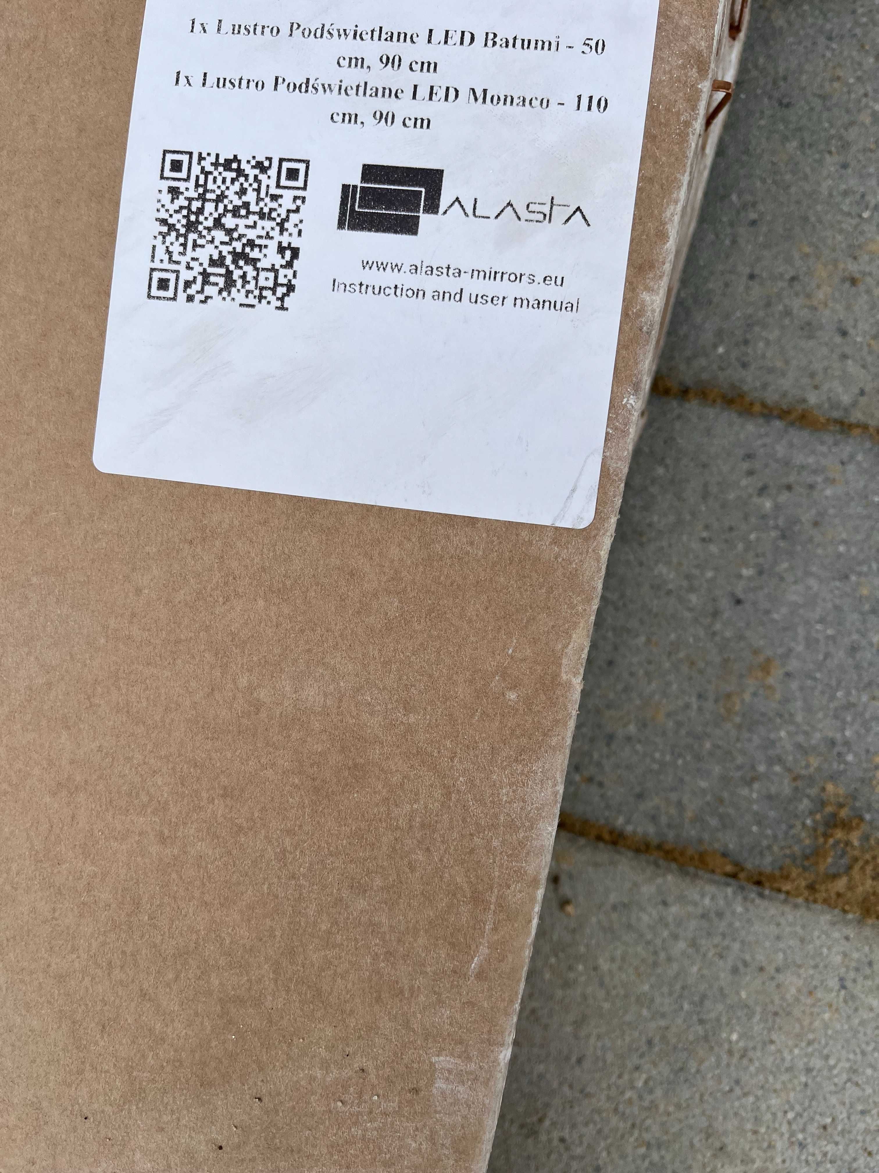 Lustro łazienkowe LED marki ALASTA Monaco - szer. 110 cm, wys. 90 cm