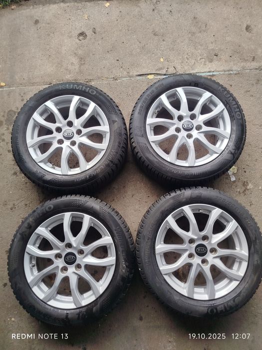 Koła Alu Kia Sportage 6,5Jx16(5x114,3,ET50)+Opony KUMHO 205/55R/16 91H