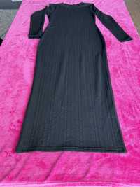Elegante Vestido Comprido Preto Shein - Tamanho S - Como Novo