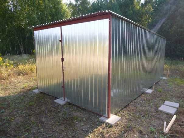 Garaż blaszany 2x3 Blaszak Schowek na budowę Garaże blaszane PRODUCENT