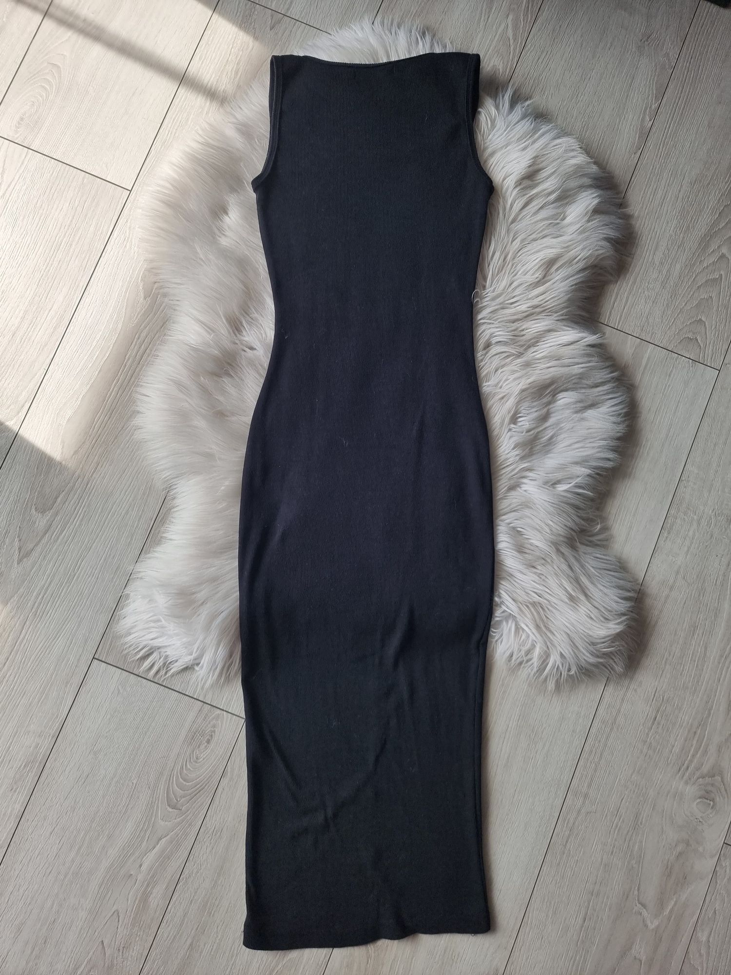 Czarna midi sukienka Missguided rozm. 34