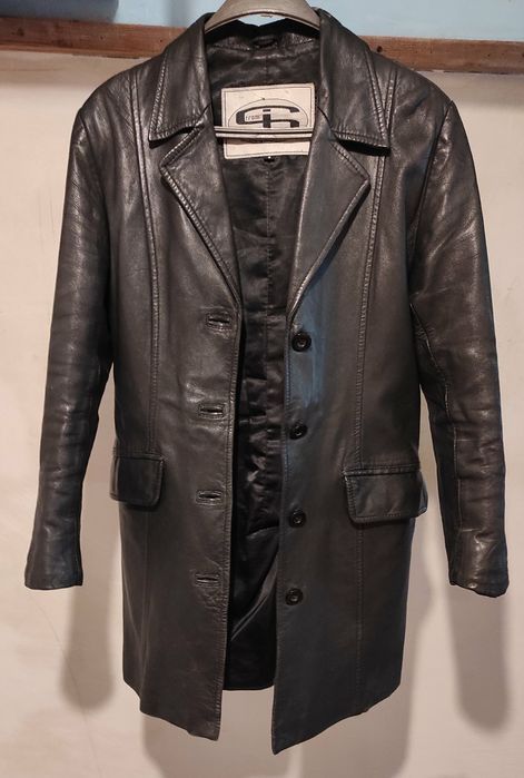 Кожаный пиджак женский