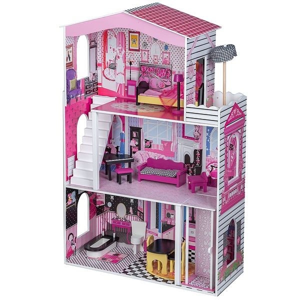 Ляльковий будинок,кукольний домик,замок для ляльок, дерев'яні іграшки