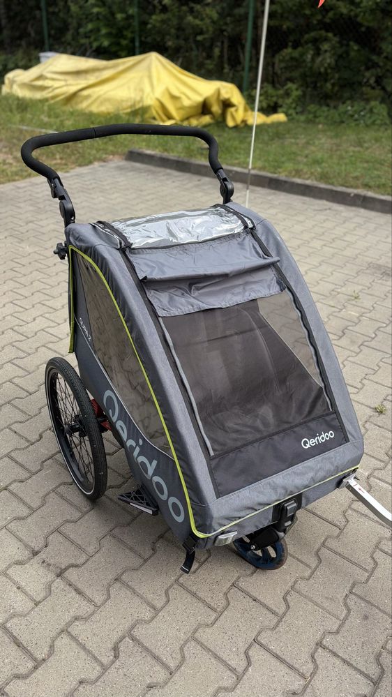 Przyczepka Rowerowa Queridoo Qupa 2(2 osobowa) Super stan!