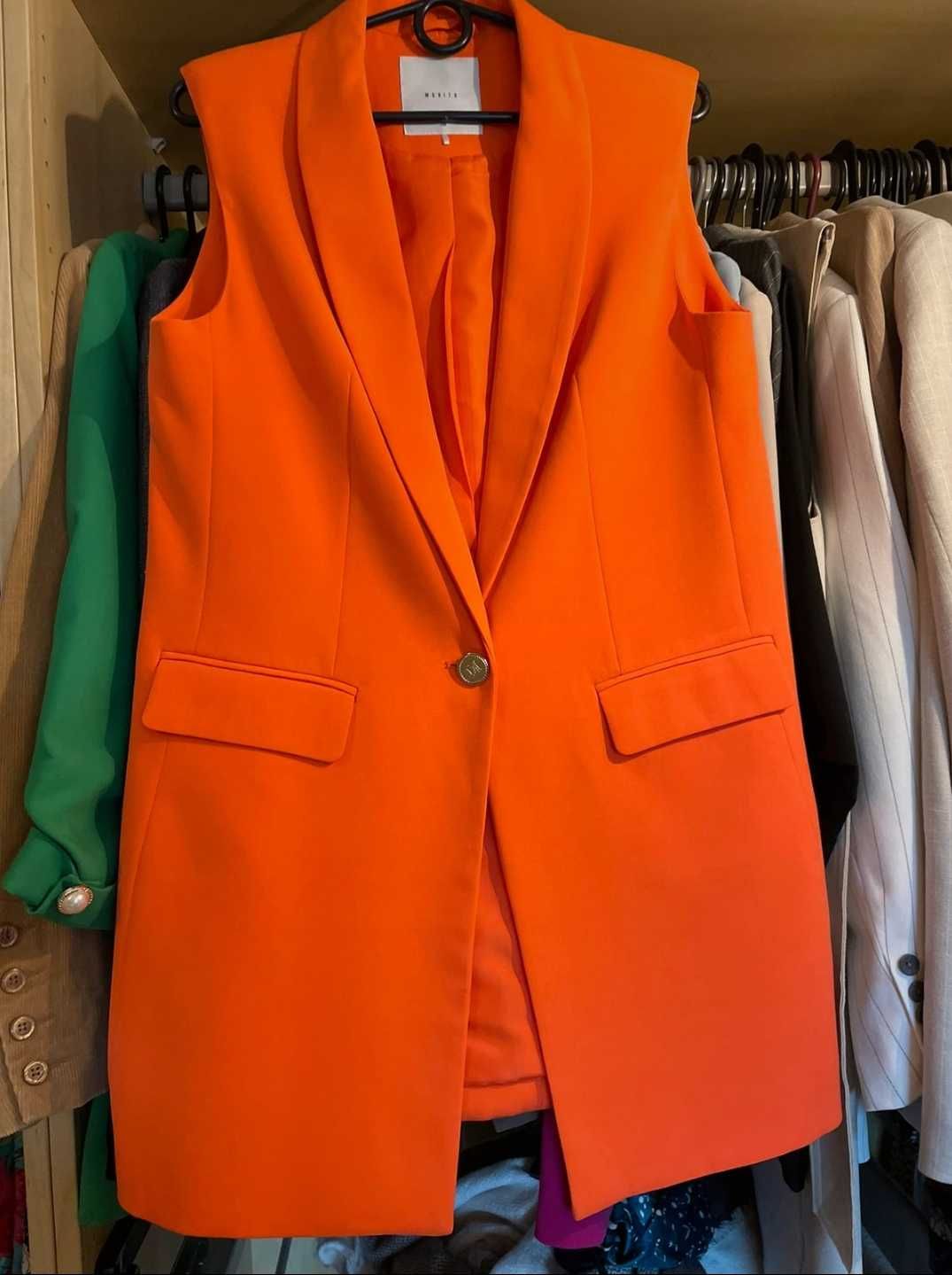 Mohito kamizelka bezrękawnik długi elegancki M/L