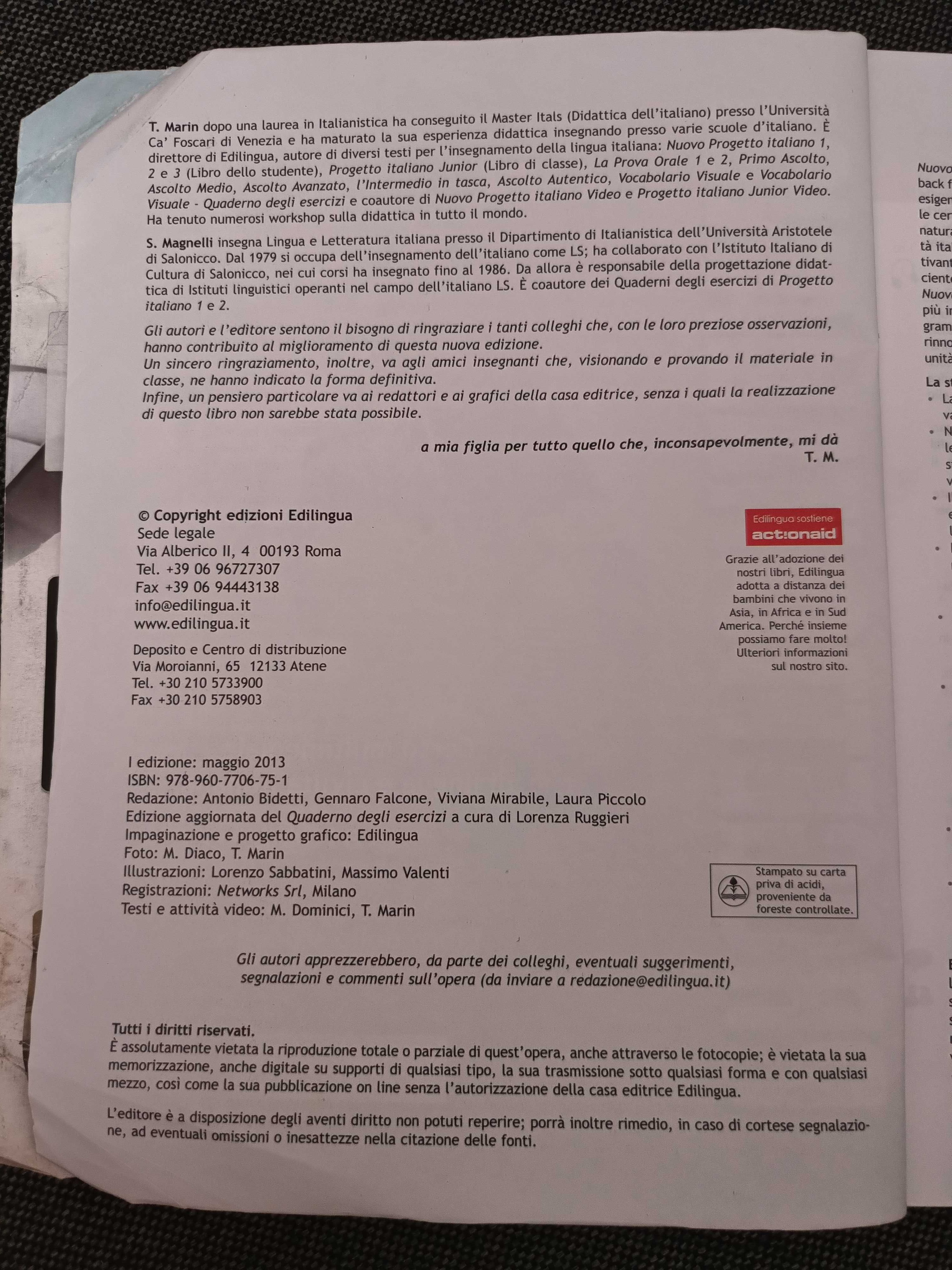 Progetto italiano nuovo 2a (poziom B1)
