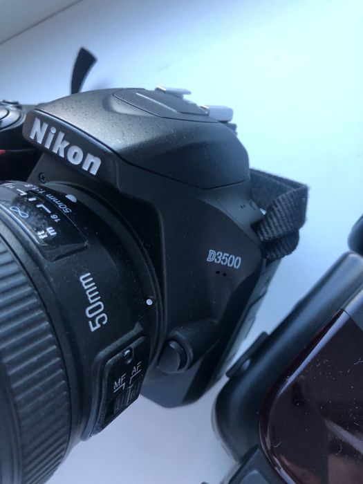 Фотоапарат Nikon D3500 + обʼєктив yongnou 50mm