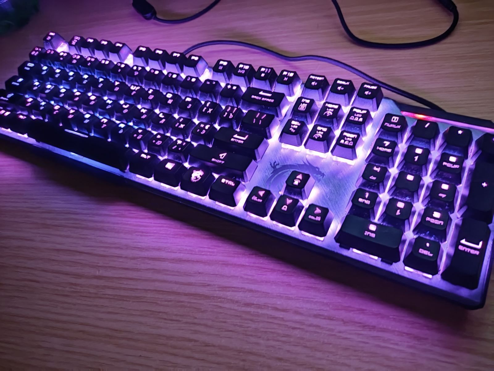 Клавіатура дротова MSI VIGOR GK 50 Elite BW USB