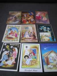 pocztówki z lat od 1990 do 2010 Boże Narodzenie, 9szt, czyste