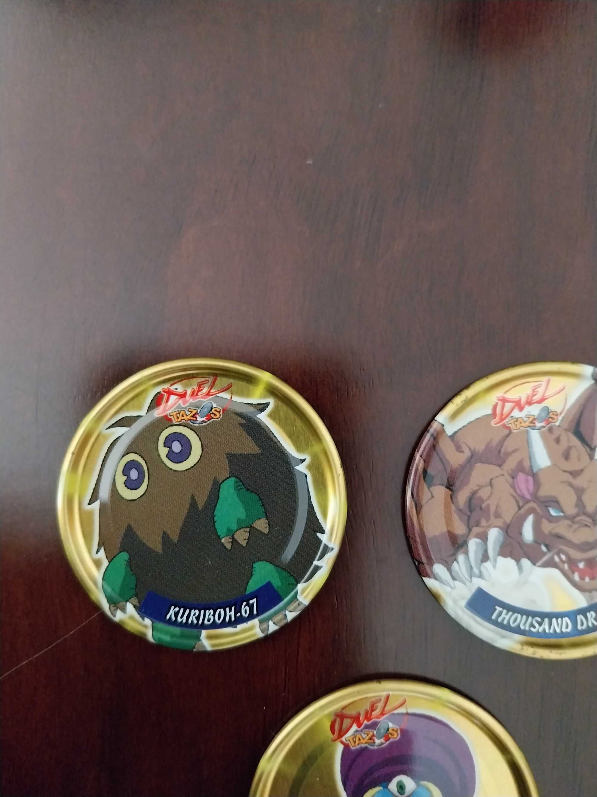 Conjunto de 7 Duel Tazos Yu Gi Oh