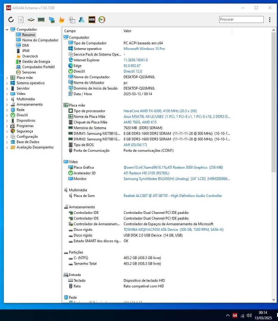 Torre Desktop Amd FX