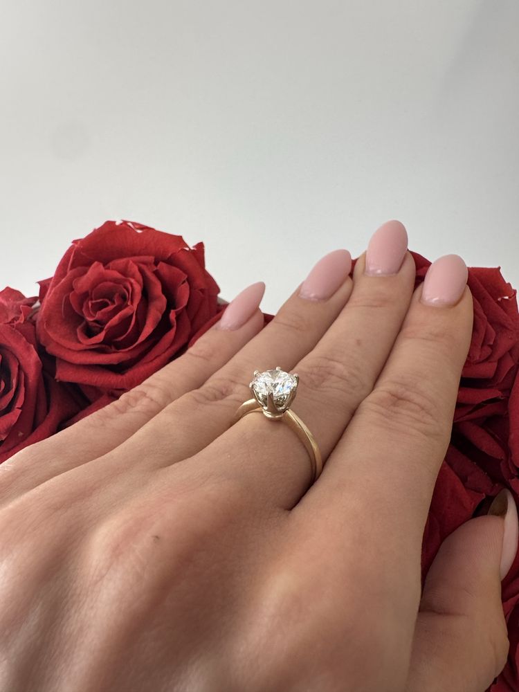 Pierścionek z diamentem 1,5 ct VS1 D, z certyfikatem IGI, z brylantem