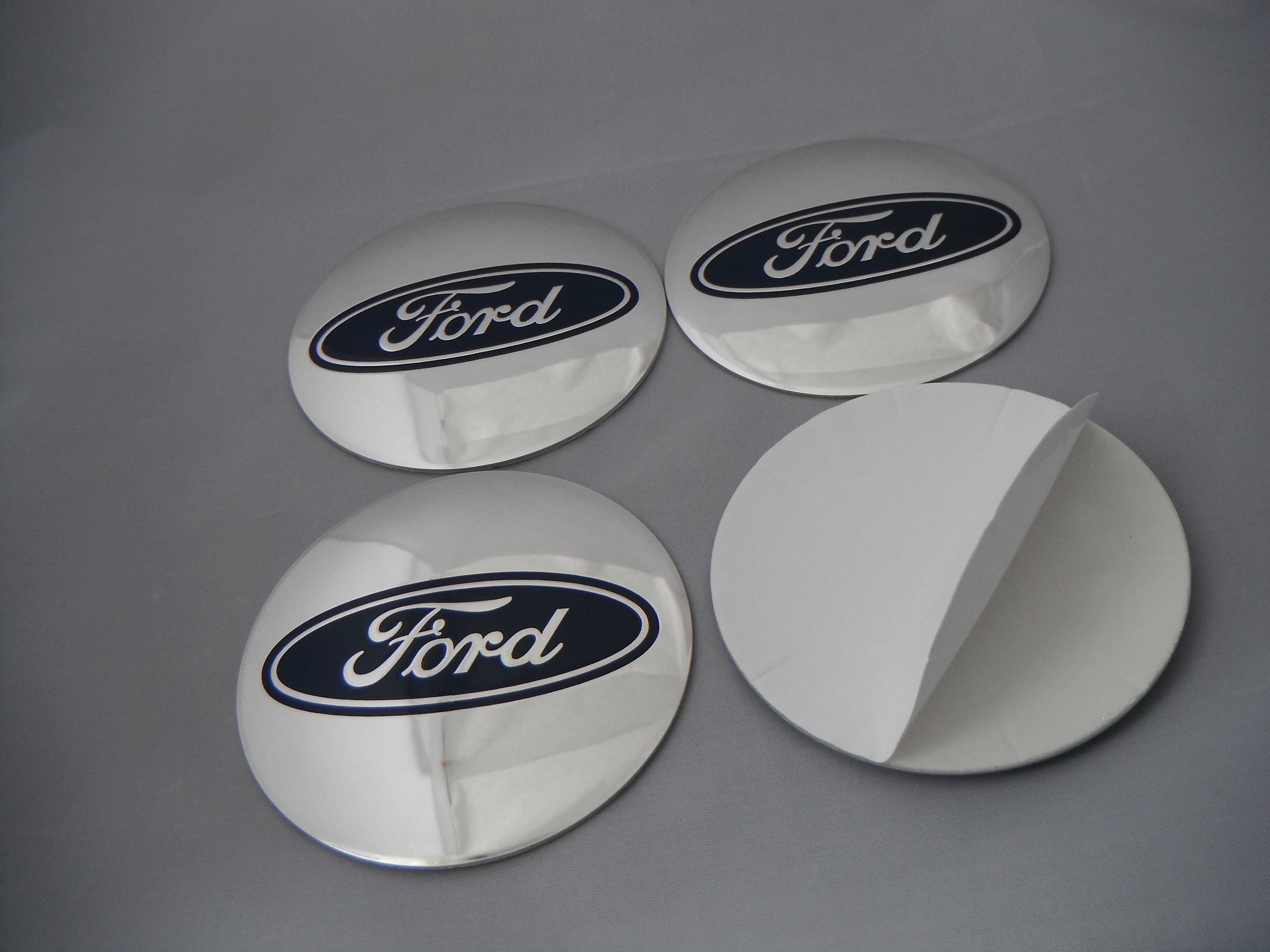 4 centros para jante, kit completo pronto a aplicar FORD