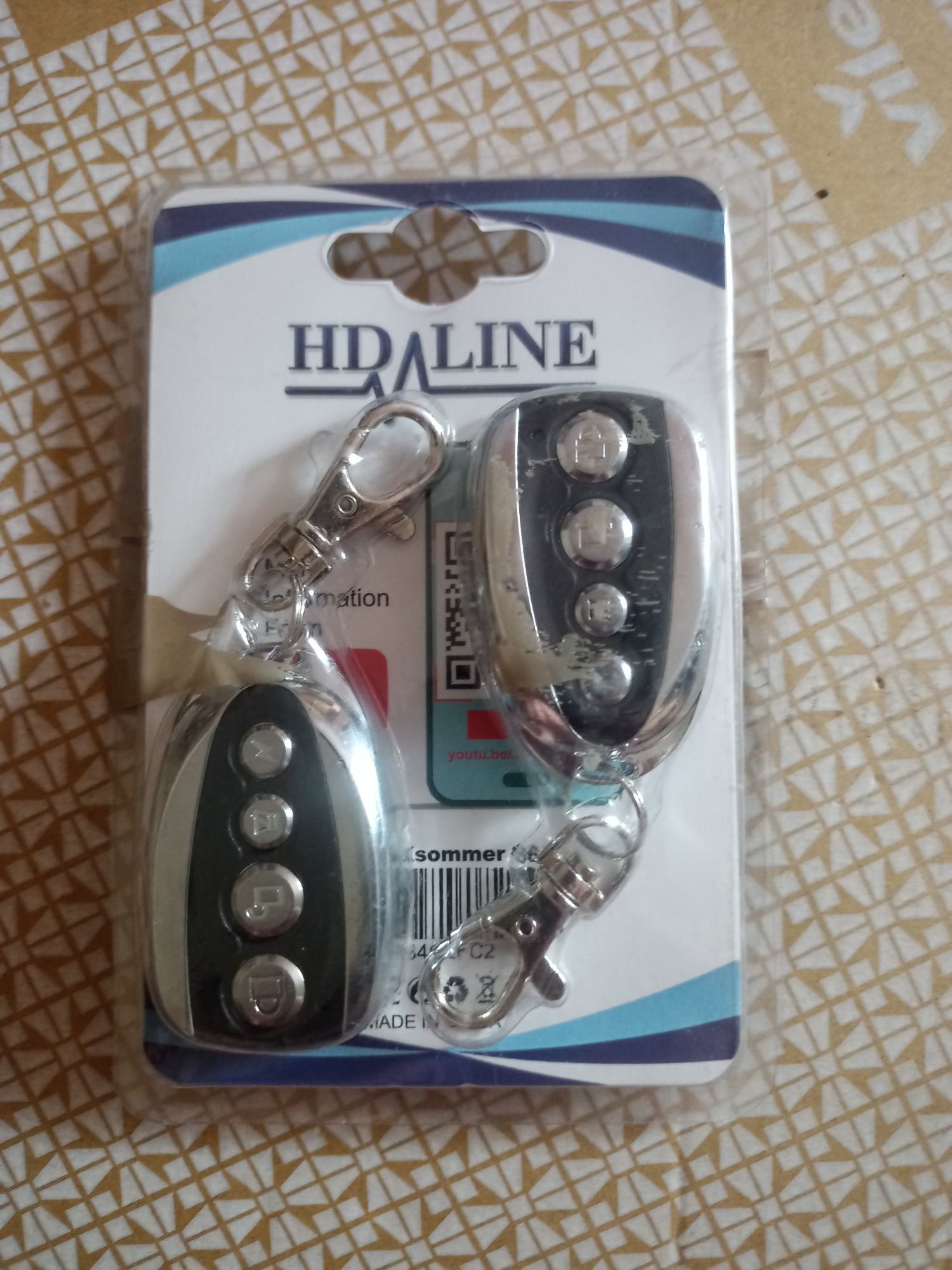Пульт дистанційного керування  для гаража HD-Line 2X Sommer 868 МГ