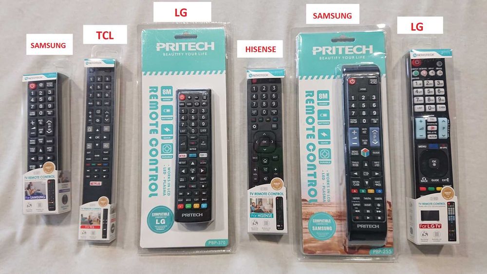 Comandos TV:   LG - Samsung