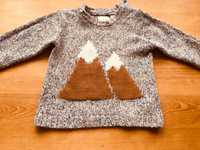 Sweterek z motywem gór Zara 92