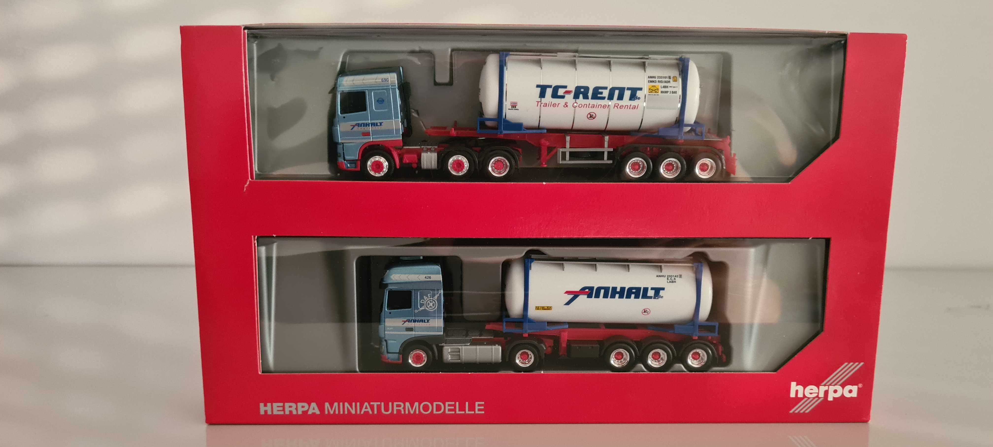 Herpa 2 x DAF Tankcont Anhalt 1:87