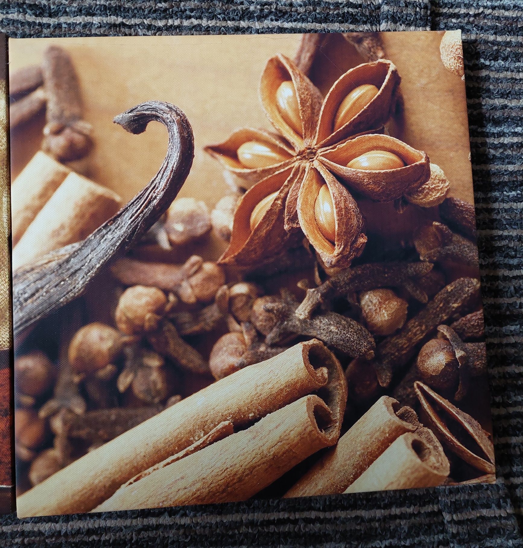 Tryptyk obrazki obraz na płótnie do kuchni kuchenna dekoracja 30x30 Ka
