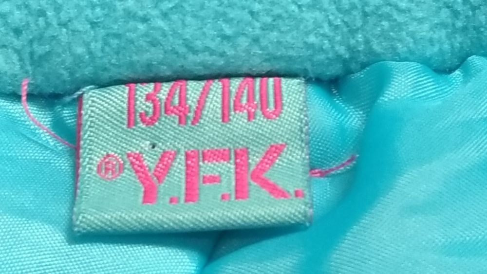 Spodnie dziecięce zimowe ocieplane narciarskie Y.F.K. r. 134/140