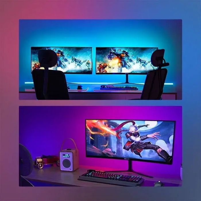 USB RGB LED Лента 5050 Светодиодная 2м 3м 5м 10м 20м Подсветка Цветная