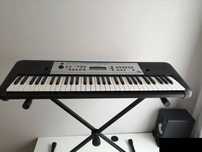 Zestaw Yamaha keyboard organy 5 oktaw AUX do nauki gry, statyw