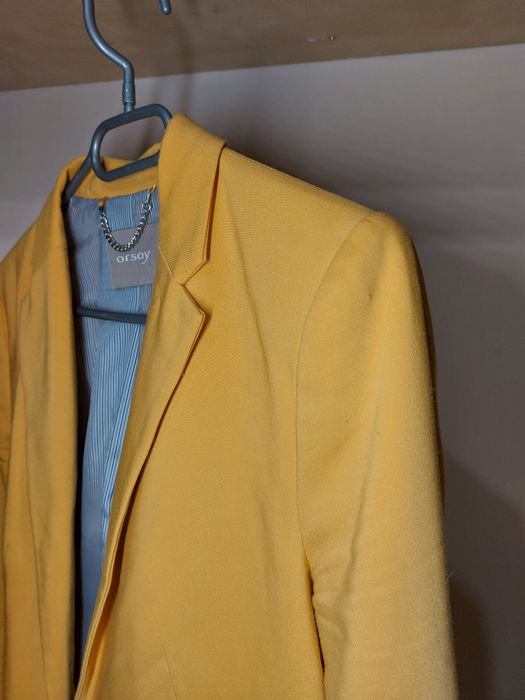 Musztardowy żakiet Orsay rozmiar 38