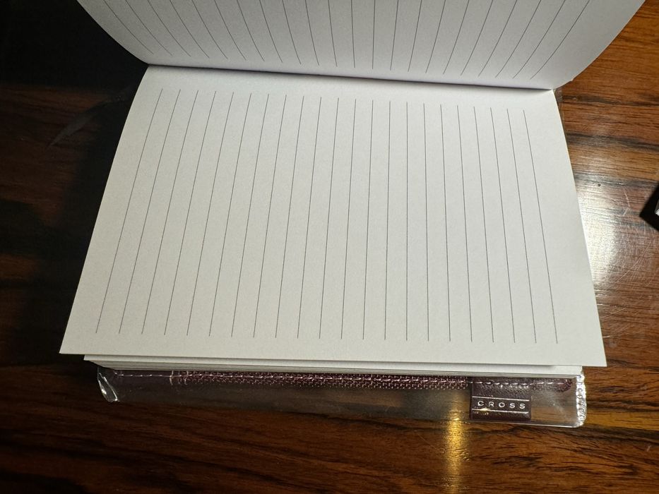 Bloco de notas e caneta Cross