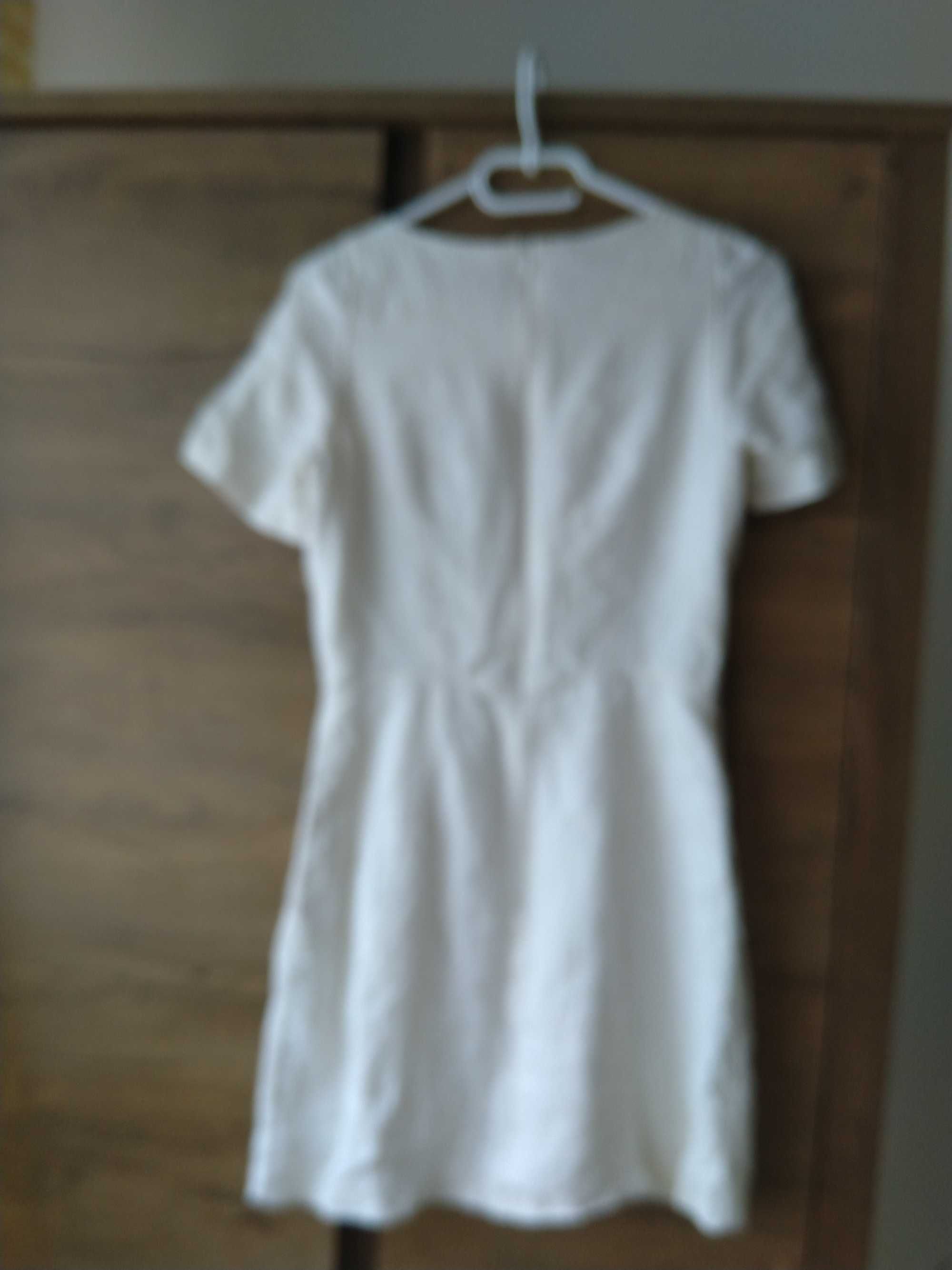 Lniana sukienka, rozmiar 34