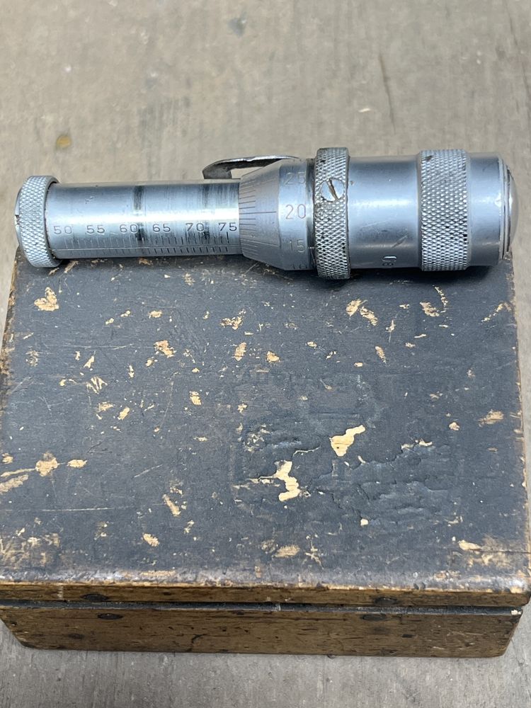 Mikrometr do otworów Mauser 50–75 mm / 0,01 mm – Niemcy