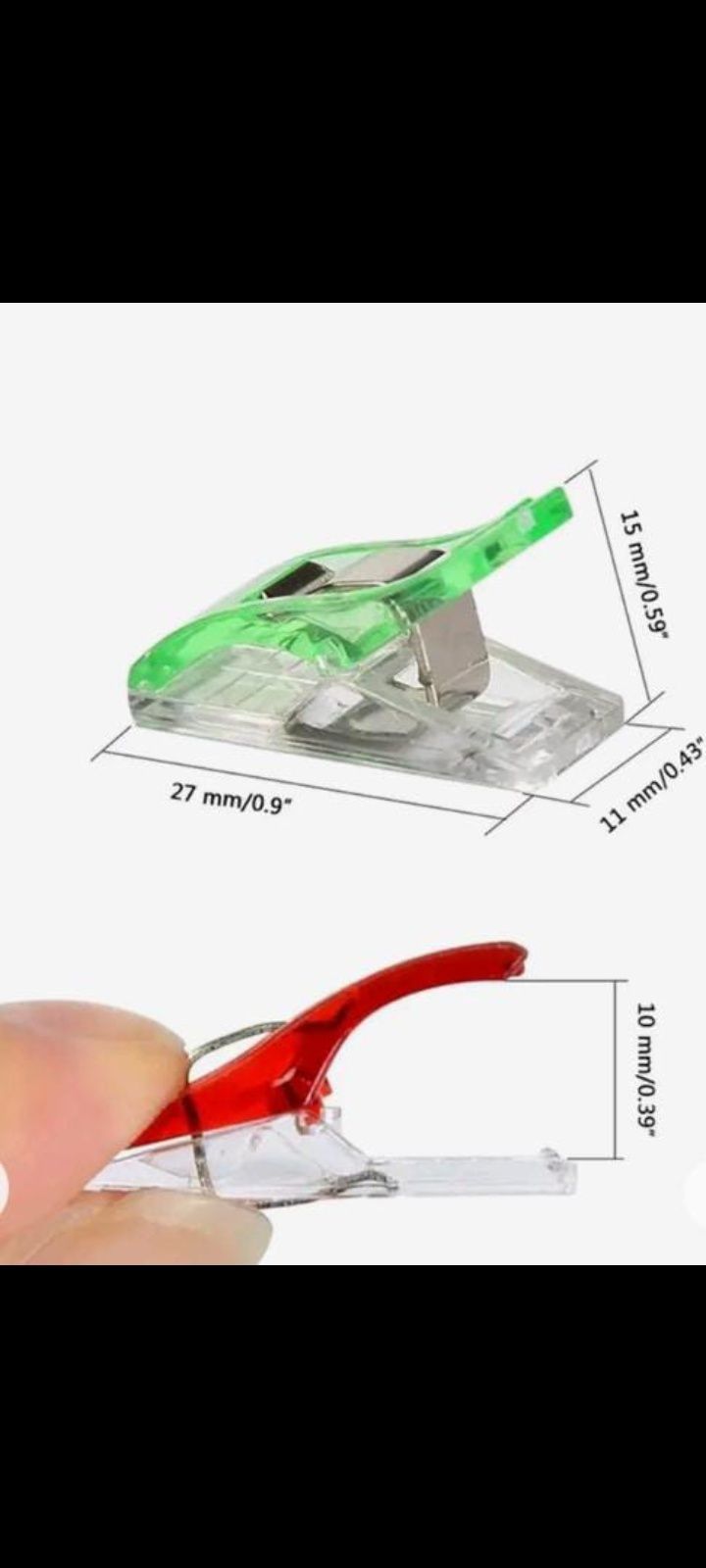 Прищепки/клипсы  для рукоделия,мини,цветные