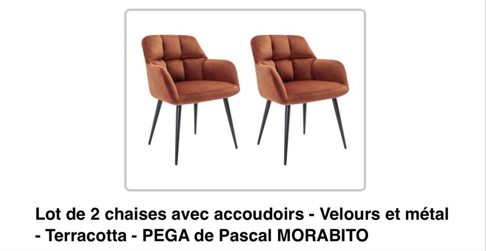 Vendo conjunto de 2 cadeiras