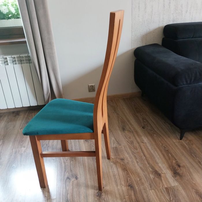 Krzesła drewniane-butelkowa zieleń 80szt.