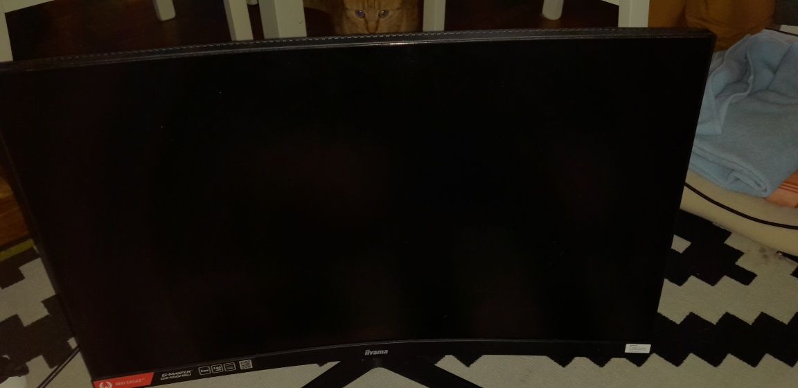 Monitor iiyama 24' gamingowy wygięty 165hz  uszkodzony