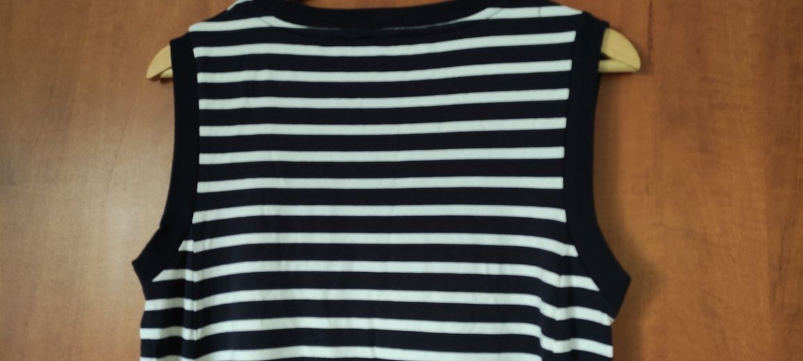 Sukienka w paski Wólczanka, r. XL, NOWA z metką