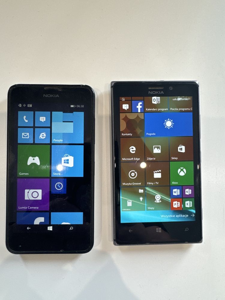 Nokia Lumia 920 + Lumia 635 cena za 2szt