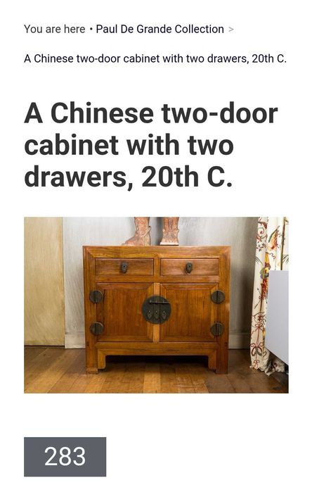 Móvel em bambu antigo