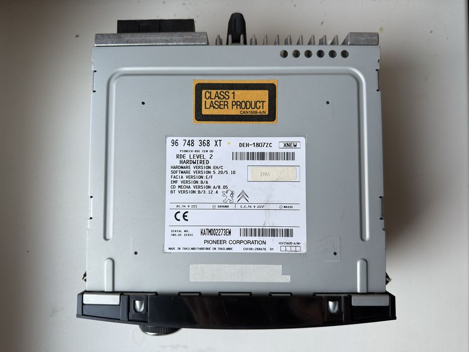 Автомагнітола Pioneer DEH-1807ZC - Citroen C-Zero/Peugeout Ion/208