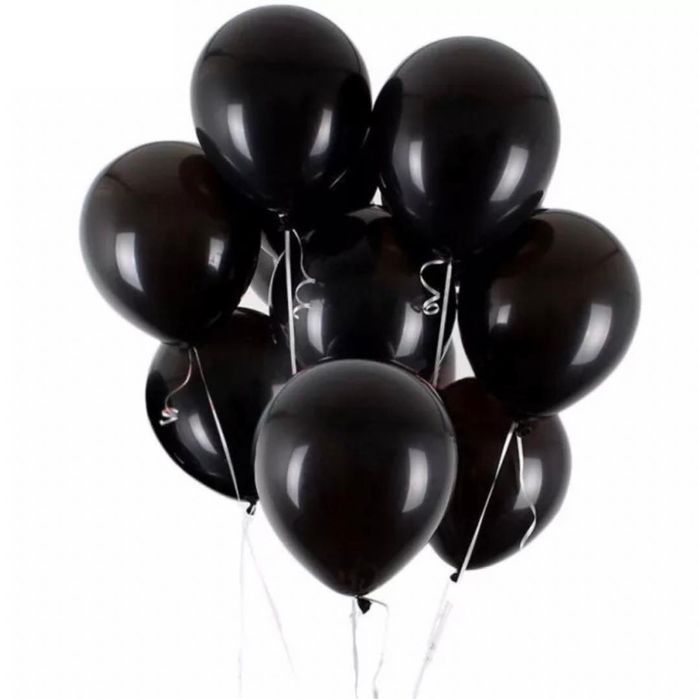 Balony Czarne Metaliczne Duże Urodziny Ślub Przyjęcie Wesele 100 Szt