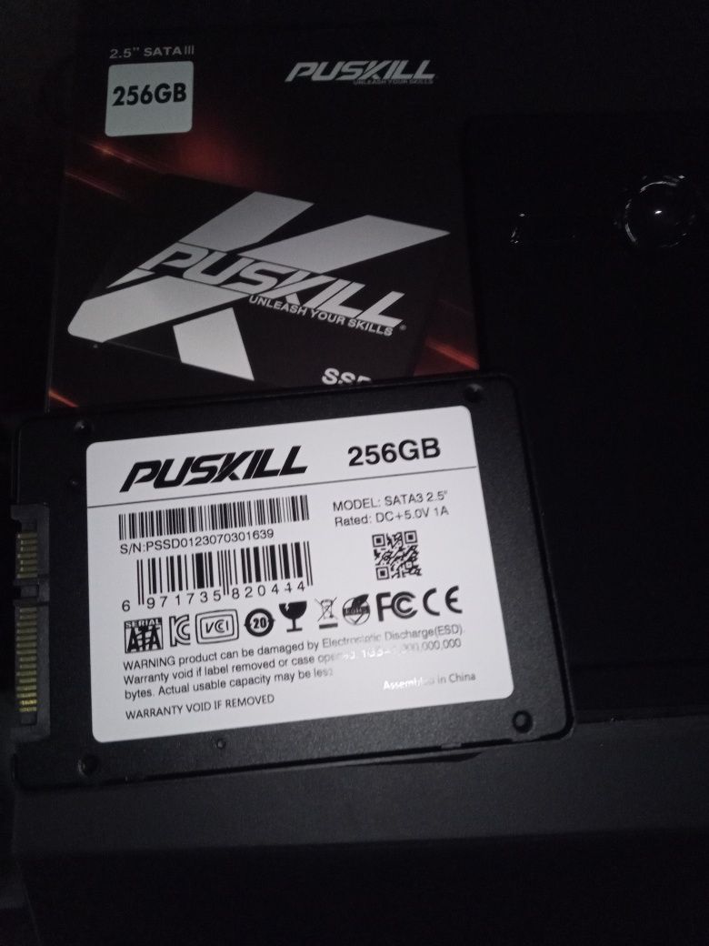 Ssd Puskill 256 Gb*TLC+sata кабель