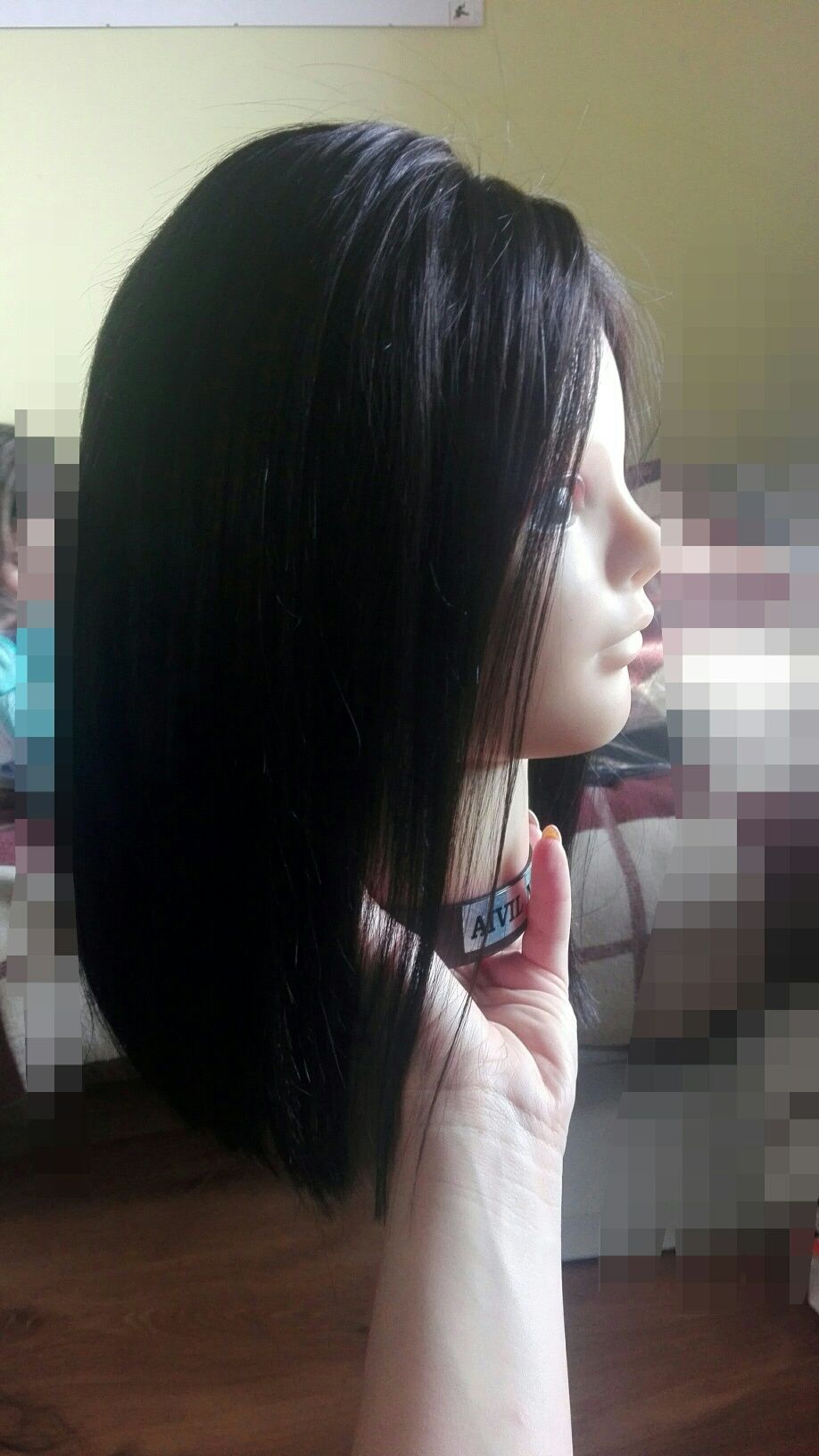 Włosy naturalne peruka cała tkanka ręcznie Full Front lace