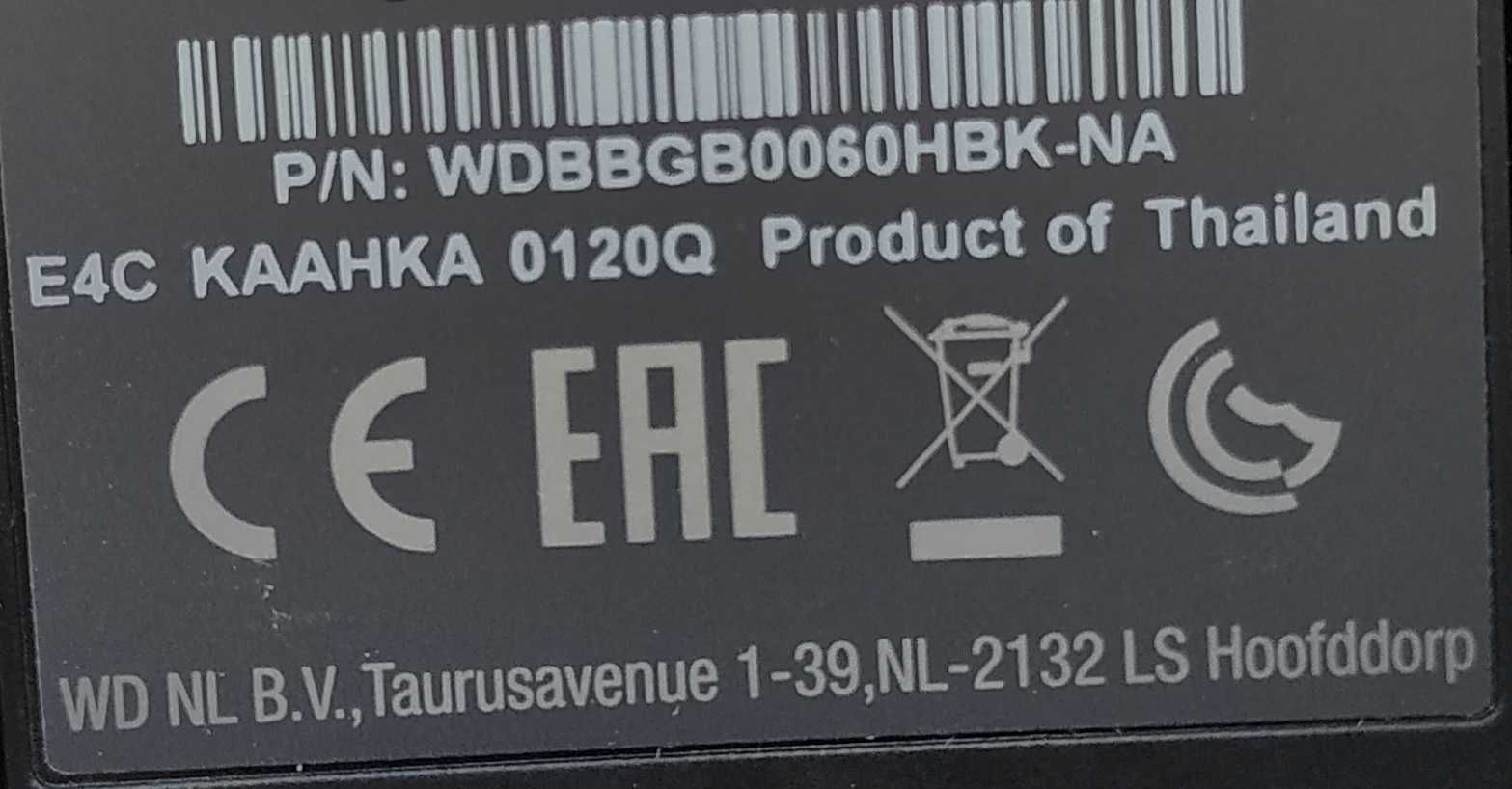 wd my book 3.5" 6TB (WDBBGB0060HBK-EESN)