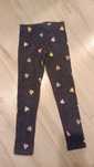 Lekko ocieplane granatowe legginsy H&M r. 116